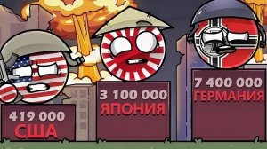 Число погибших во второй мировой войне по странам