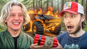 ЗАСТРЯЛИ В ЛЕСУ И ВЗОРВАЛИ ЛЕГЕНДАРНЫЙ БОЛОТОХОД??? - PARADEEVICH CHILL