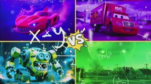 Великая дуэль героев ! 🆚 Миньон, Молния Маквин, Мак и Лунная машина 🎶 Музыкальный баттл