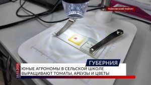 Юные агрономы в сельской школе выращивают томаты, арбузы и цветы