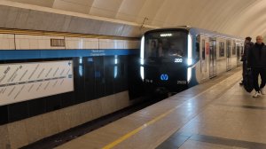 💙 Обкатка Третьего синего балтийца на станции метро Чёрная речка