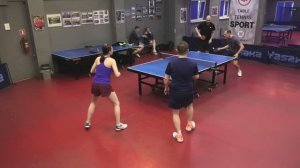 отбор Федотов/Боднаровский (1133) - Мухин/Кузнецова (699) 15.03 Парный турнир настольный теннис