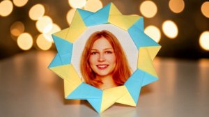 Фоторамка из бумаги оригами