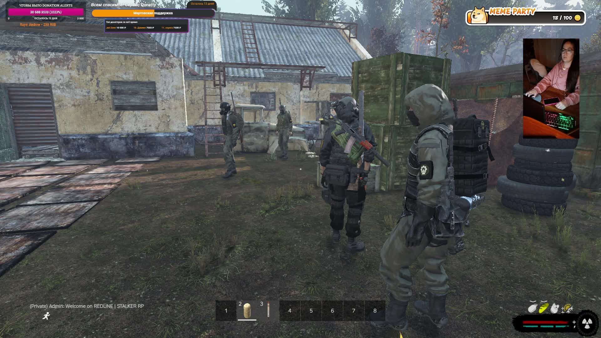 Dayz Redline RP Роза среди опасностей, день 8