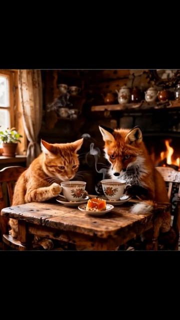 Подружился кот с лисою.О дружбе и предательстве.