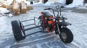 Мотоцикл СПРИНТ (Ижтехмаш) с боковым грузовым прицепом. Самый дешевый мото с прицепом. В продаже.