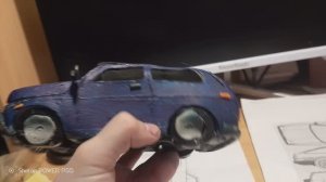 лада нива из пластилина