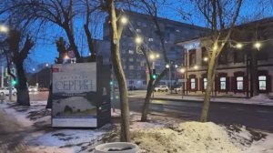 Весна в Красноярске .Улица Ленина.Красноярский музей Сурикова