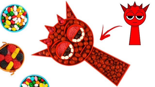 Создаю Sprunki из сладостей! Oddly Satisfying ASMR процесс РЕАКЦИЯ