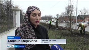 В экс-столице Ингушетии дан старт кампании по благоустройству и озеленению