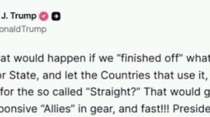 🇺🇸Трамп об Ормузском проливе:

    «Интересно, что бы произошло, если бы мы «прикончили» то, что о