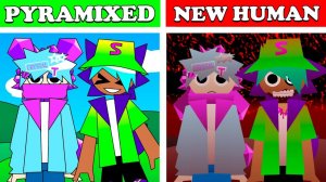 Incredibox - Sprunki Pyramixed Но НОВЫЙ ЧЕЛОВЕК Version ｜ Normal Vs Horror