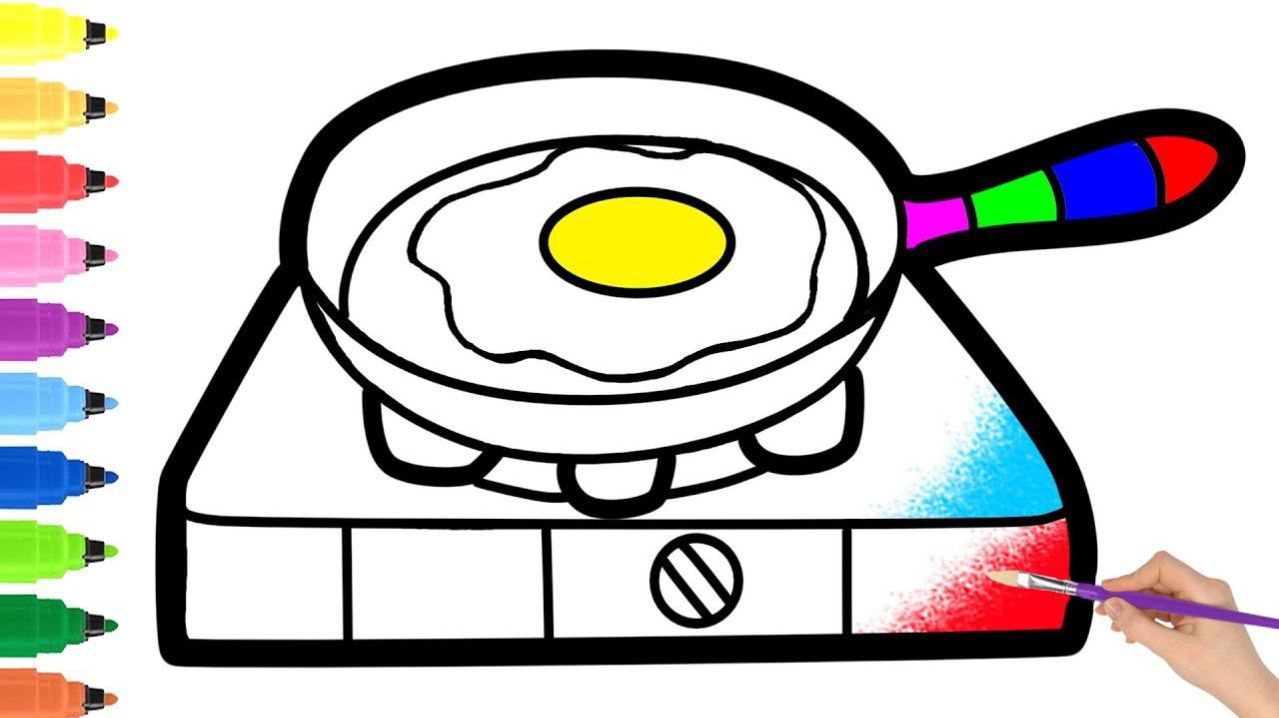 Как нарисовать ПЛИТУ поэтапно для детей/Уроки рисования для детей