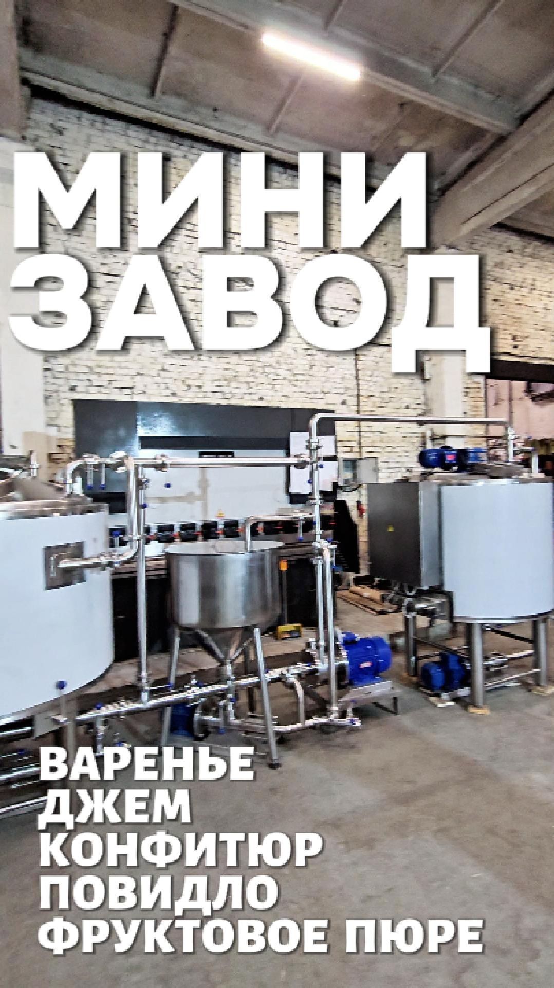 Мини-завод по производству широкого ассортимента пищевых продуктов