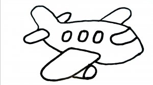 Как нарисовать САМОЛЁТ Учимся рисовать детский самолёт