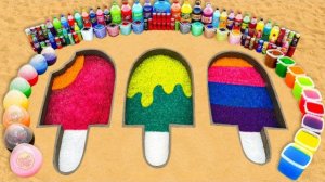 Мультики для детей Мороженое из Шариков! Кока-Кола и Ментос Эксперимент