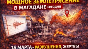 Мощное землетрясение в Магадане сегодня, 18 марта разрушения, жертвы