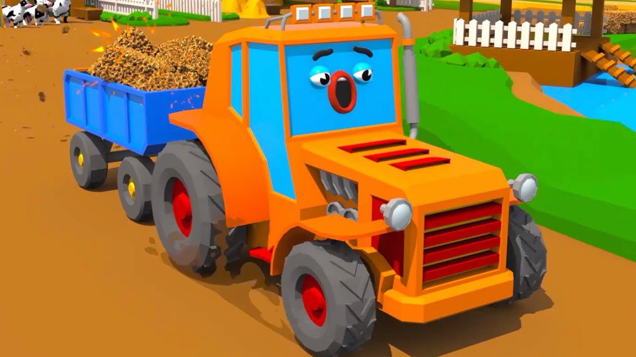 Мультик про машинки трактор