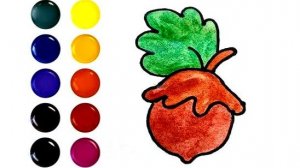 Как нарисовать ЖЁЛУДЬ Рисуем и раскрашиваем жёлудь акварелью