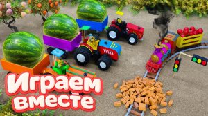 МУЛЬТИКИ ПРО ФЕРМУ С СУПЕРГЕРОЯМИ 🦖 ХАЛК ПОМОГАЕТ НА ФЕРМЕ ДЛЯ ДЕТЕЙ №22