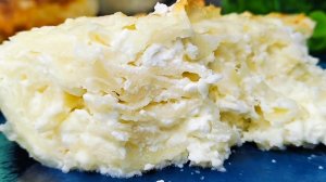 Ленивая ачма из лаваша на кефире с сыром и творогом в духовке🧀
