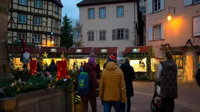 Страсбург Франция пешая прогулка в Рождество обзор туризм путешествия