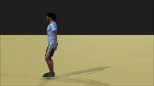 Прыжки назад , вперёд и на месте 3Д анимация