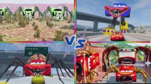 МАШИНА ПАУК Против МОЛНИИ МАККУИНА 🏎️ Мультик Битва Супергероев и Тачек