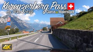 🚗 SmartTV 4К ➤ 🌄 По живописному перевалу Керенцерберг, из Гларуса в Валенштадт, в Швейцарии! 🌄