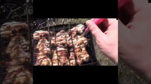 ОТДЫХ С СЕМЬЁЙ. ЖАРИМ ШАШЛЫК.