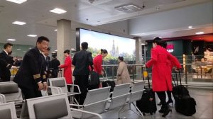 Китайский экипаж-пилоты и стюардессы!