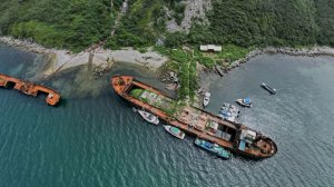 Камчатка: Морская прогулка в Бухту Русская. Заброшенные корабли