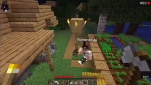 😱Мы призвали красного жителя в майнкрафт.