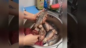 Уникальный метод очищения карасей.