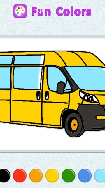 Как нарисовать и раскрасить машинку 🚌