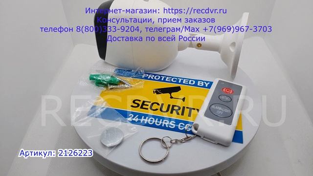 Муляж камеры видеонаблюдения с датчиком движения и звуковой сиреной