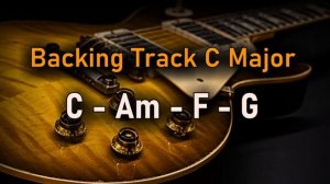 Pop Rock BACKING TRACK C Major  C Am F G  80 BPM  Guitar Backing Track