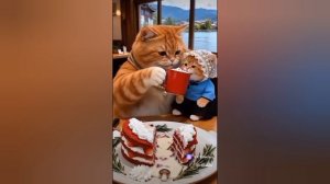 МАМА КОШКА И КОТЯТА нейросеть