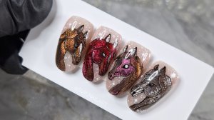 Рисуем Лошадь 🐴 на ногтях