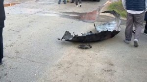 Последствия атаки беспилотников в Краснодаре