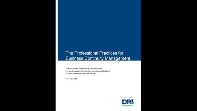 Business Continuity Professional (DRI CBCP)