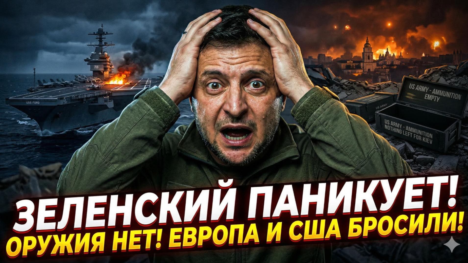 ⚡️Меркурис | СРОЧНО: Зеленский паникует, USS Ford отступает, Украина без помощи
