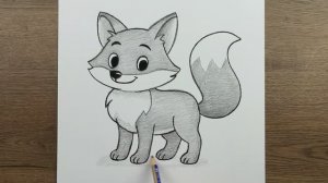 Как легко и просто нарисовать милую лису — пошаговый урок рисования карандашом