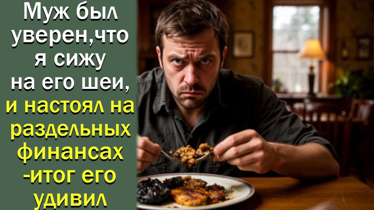 Муж был уверен, что я сижу на его шеи, и настоял на раздельных финансах , но итог его удивил
