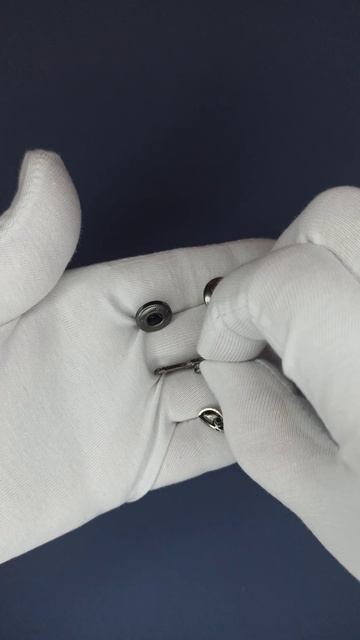 Кнопка декоративная темный никель (змейка), Артикул 03851