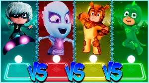 Герои в масках Coffin Dance в Tiles Hop lvl 14 - Мультик PJ Masks