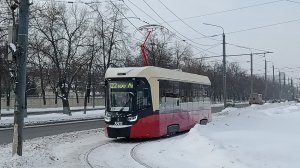 Нижегородский трамвай. Первая поездка на новом трамвае "МиНиН" в Заречной части