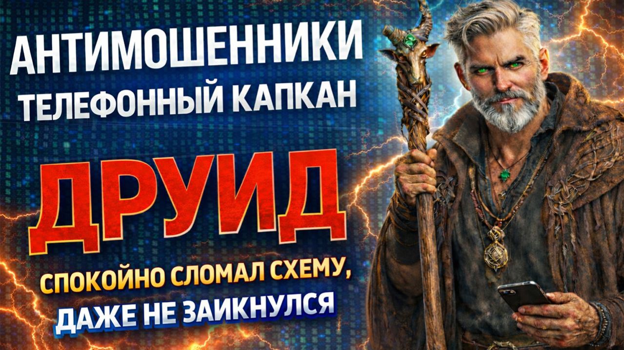 ДРУИД / ОН ПРОСТО МОЛЧАЛ… И СЛОМАЛ ИХ СХЕМУ ДО КОНЦА / МОШЕННИКИ ЗВОНЯТ ПО ТЕЛЕФОНУ