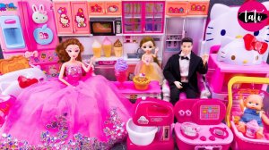 Играем в игрушки из мультика принцесса кукла Барби. Мультфильм для детей. ASMR АСМР