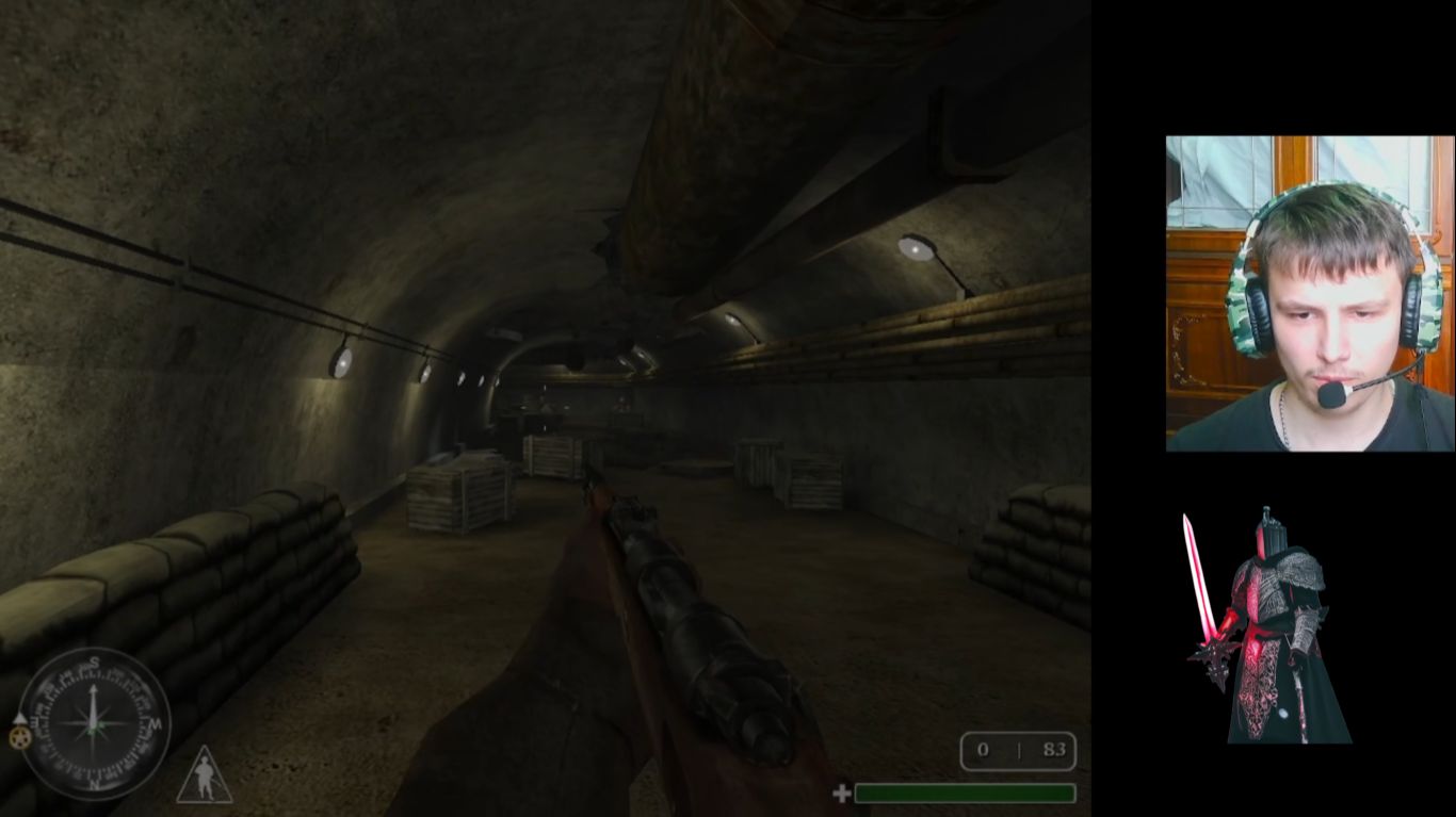 тёмный рыцарь прошёл 2 ур. в Call of Duty. 1 часть 2 серия.